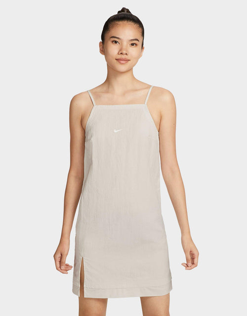 Beige Nike Woven Cami Dress