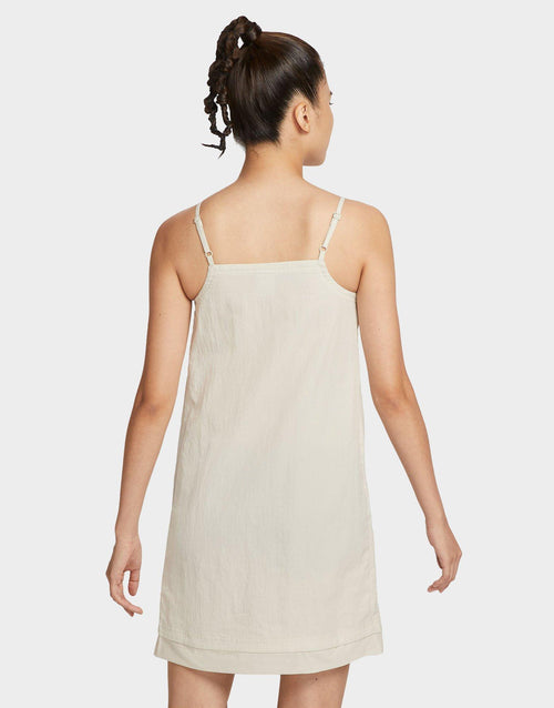 Beige Nike Woven Cami Dress