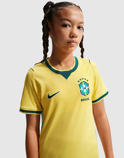 Brazil 2026 Stadium Home Dri-FIT Soccer Replica Jersey Junior's