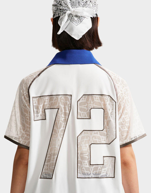 Sportswear Lace Polo Jersey Top