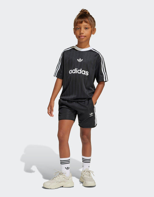 Black adidas Football Shorts and T-Shirt Set Children's JD