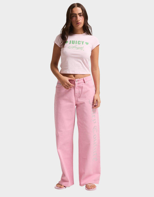 Diamante Wide Leg Jeans