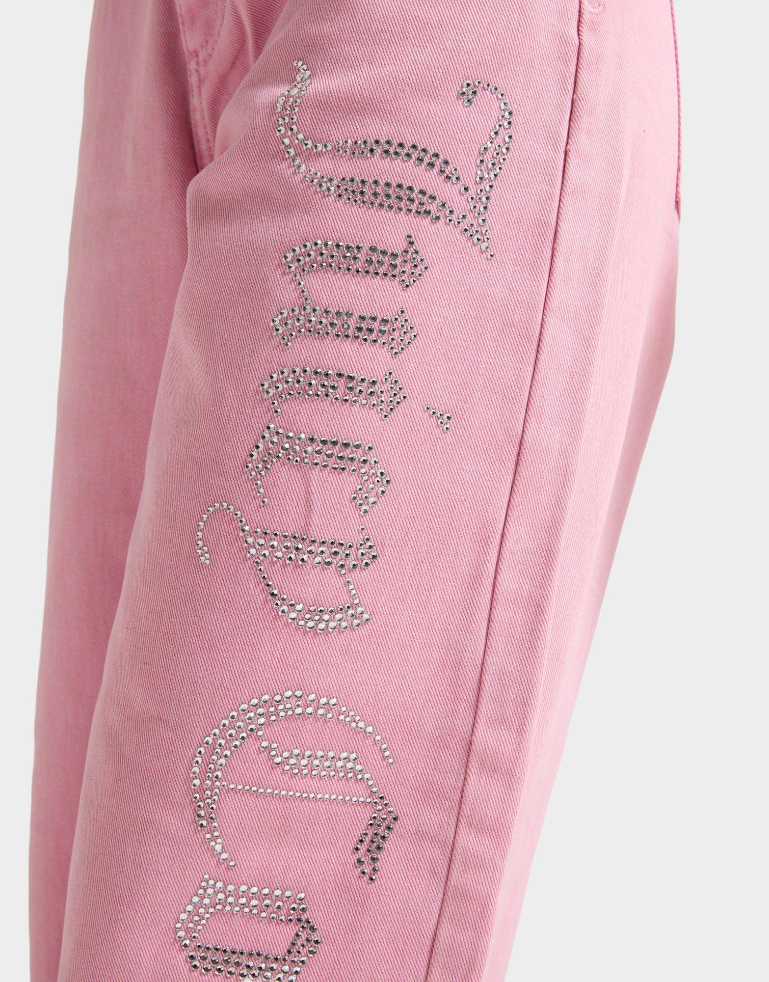 Pink Juicy Couture Diamante Wide Leg Jeans - JD Sports Malaysia