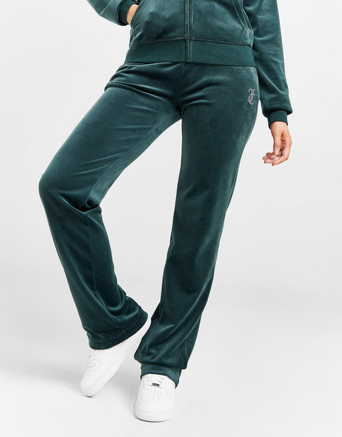 Diamante Velour Track Pants