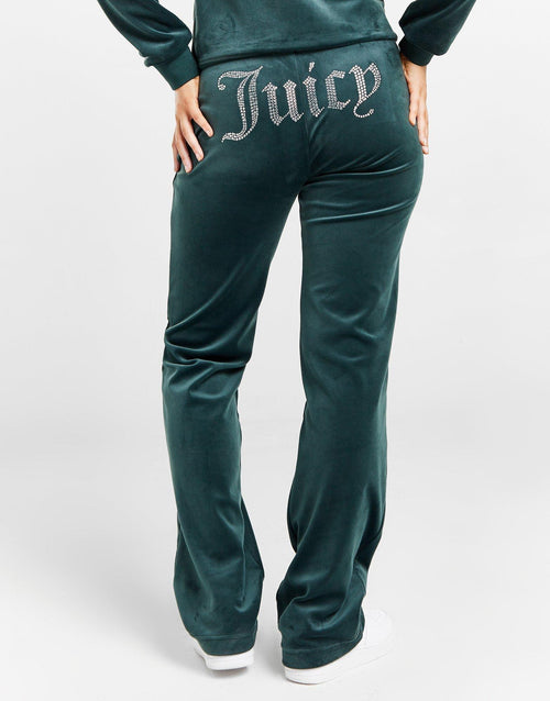 Diamante Velour Track Pants