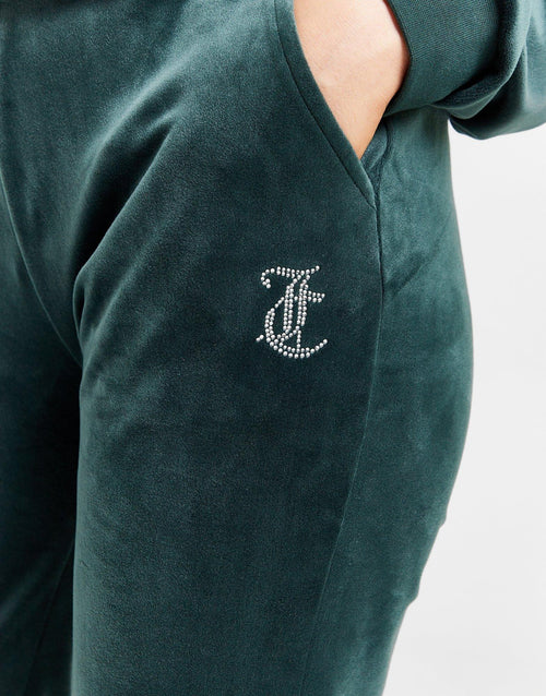 Diamante Velour Track Pants
