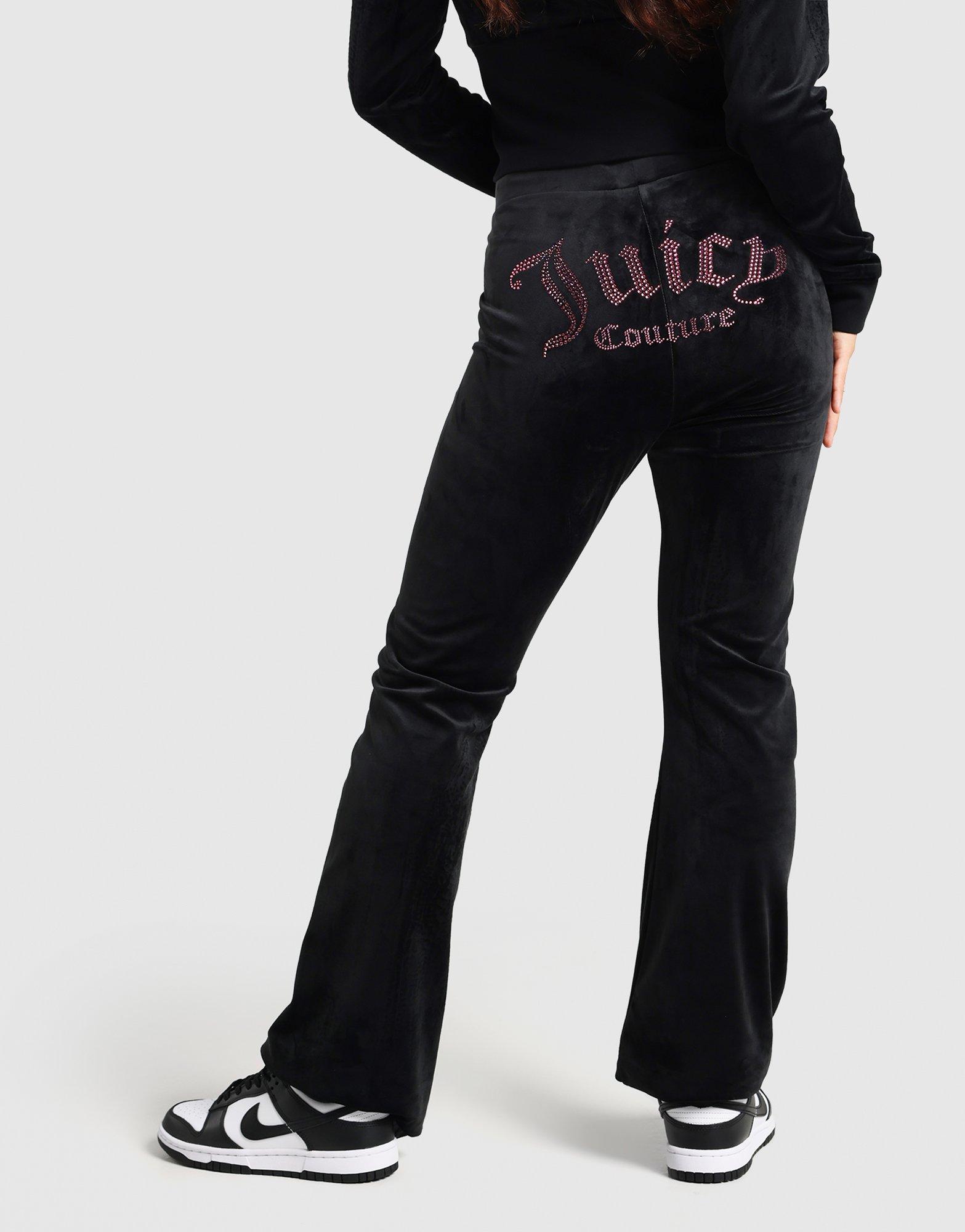 Black Juicy Couture Pant Flare Velour - JD Sports Malaysia