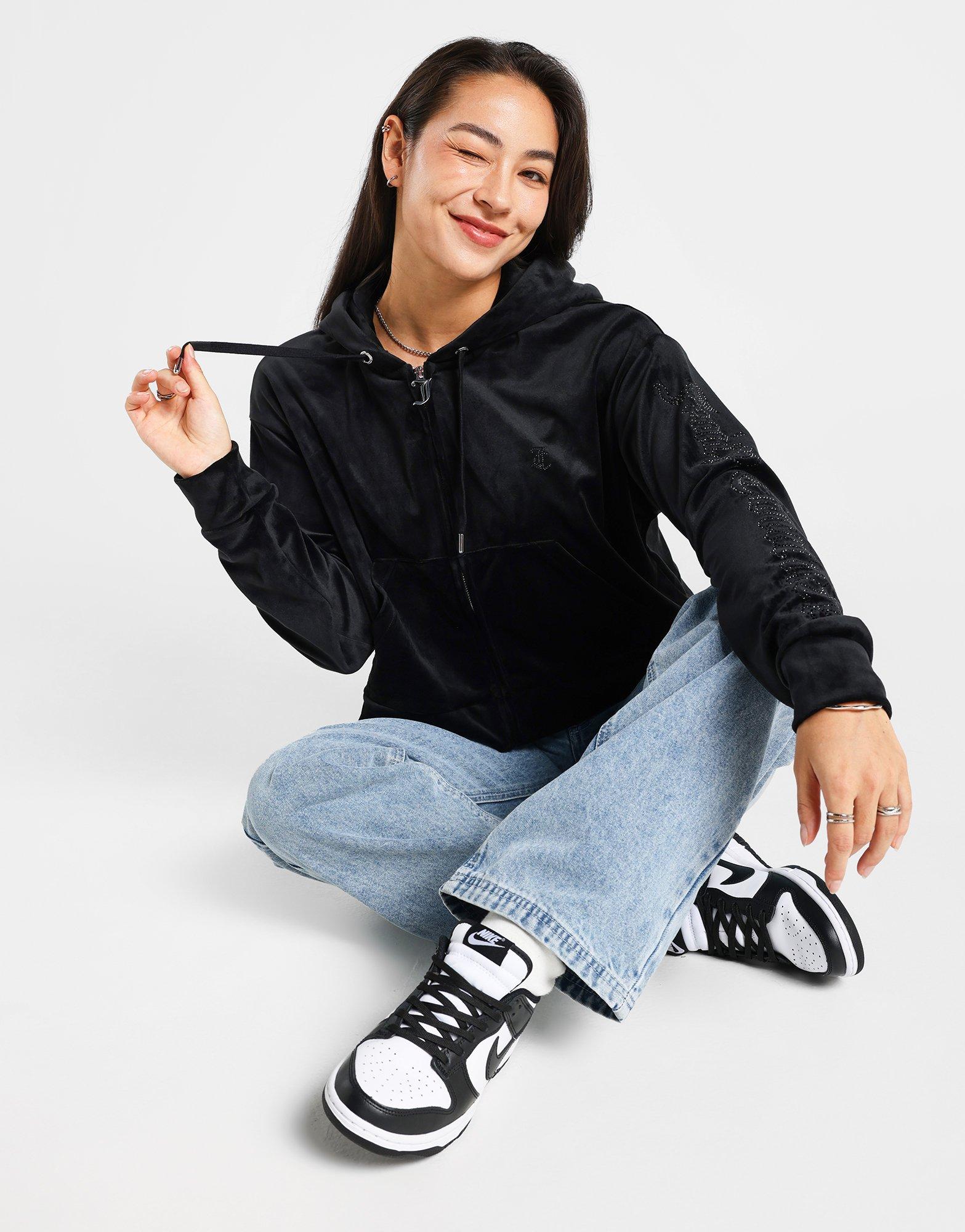 Black Juicy Couture Oversized Hoodie - JD Sports Malaysia