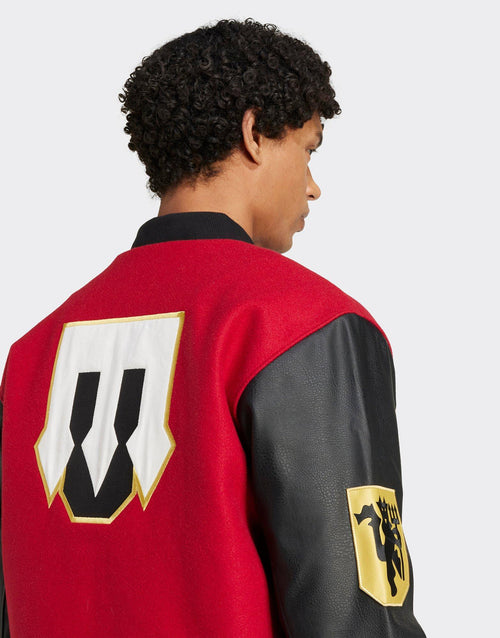Red adidas Manchester United Jacket (Unisex) JD Sports Malaysia