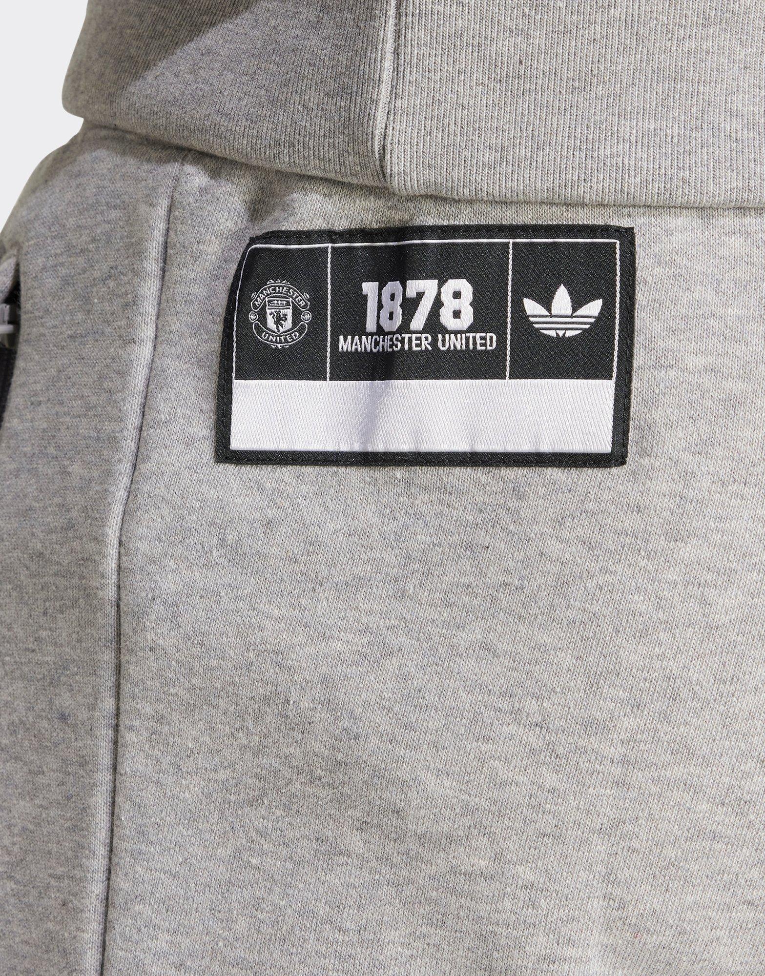 Grey adidas Manchester United Tracksuit Bottoms - JD Sports Malaysia