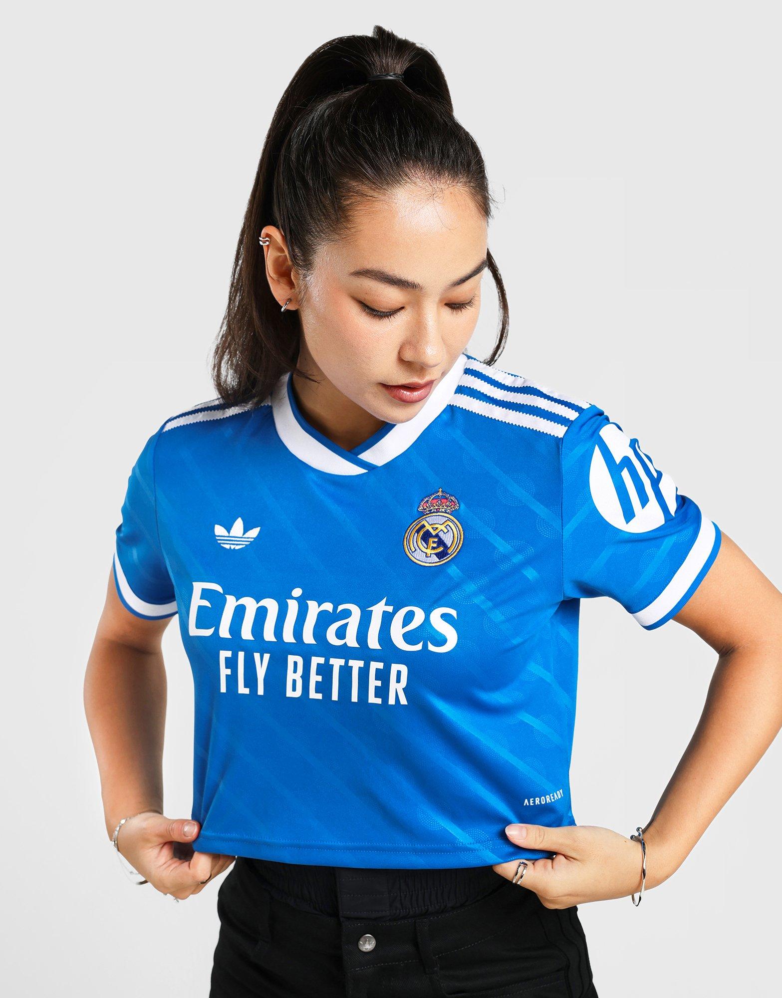 Blue adidas Real Madrid 25/26 Cropped Third Jersey - JD Sports