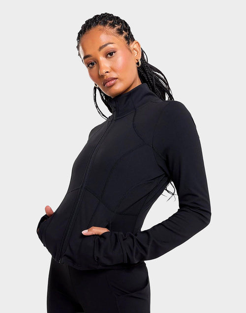 Crop Full Zip Track Top