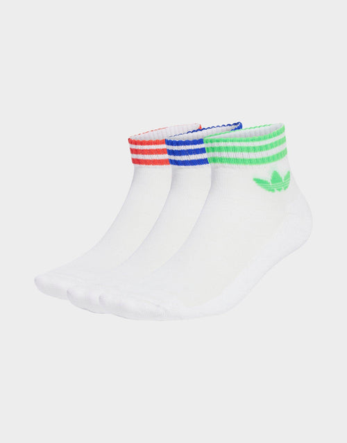 3-Stripes Ankle Socks 3 Pairs