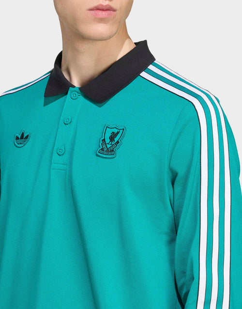Liverpool FC Terrace Icons Long Sleeve Polo Shirt