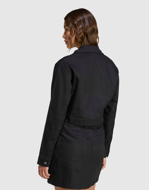 Firebird Twill Crop Track Top