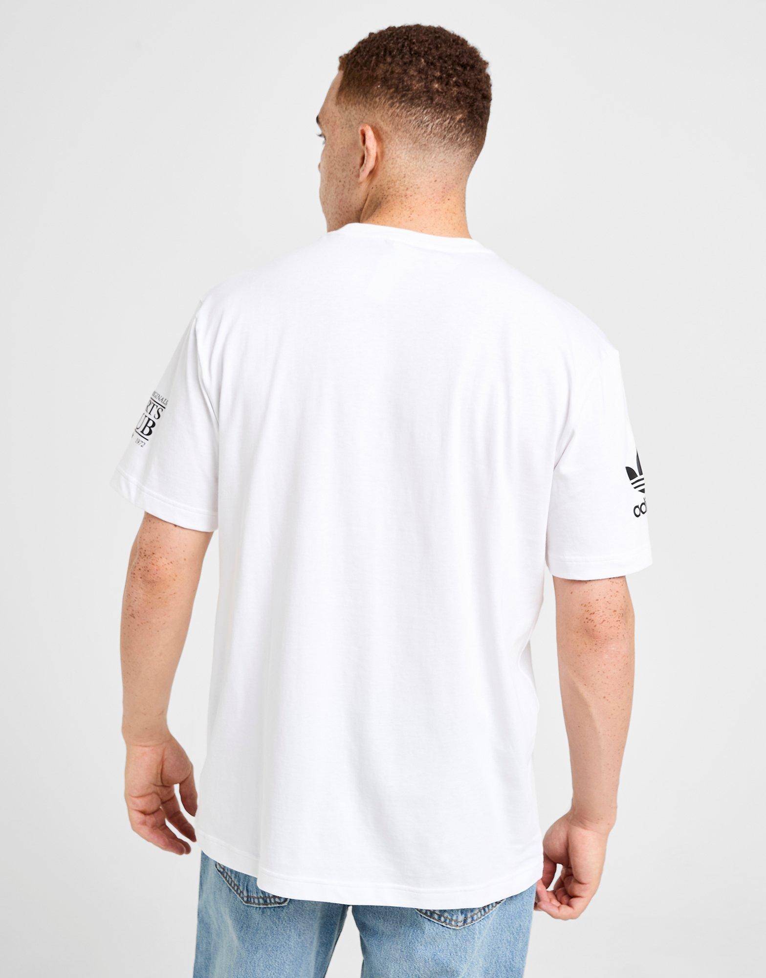 White adidas 90s Football Graphic T-Shirt - JD Sports Malaysia