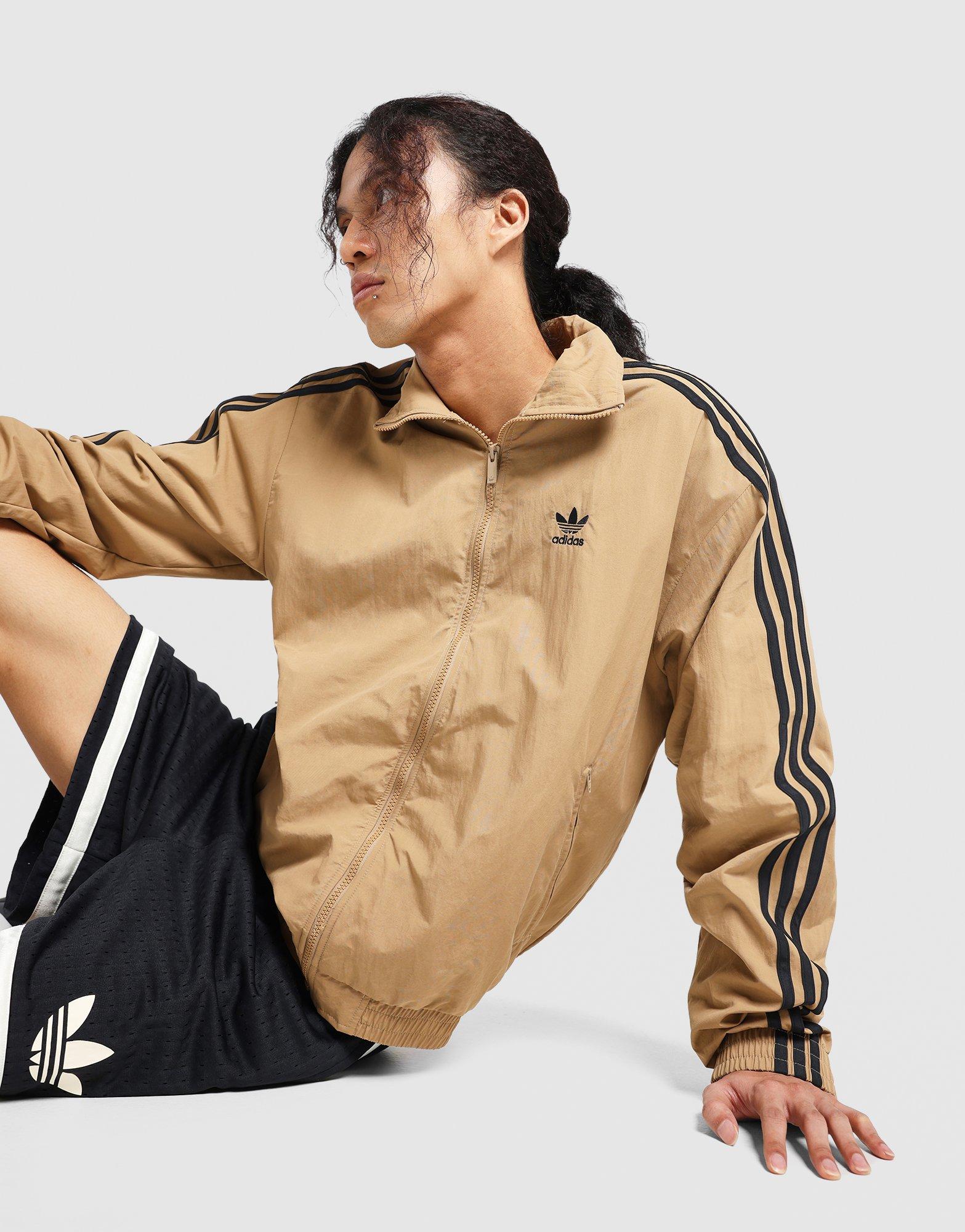 Brown adidas Adicolor Woven Firebird Track Top - JD Sports Malaysia