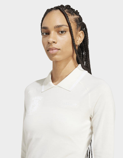 Long-Sleeve Crest Top