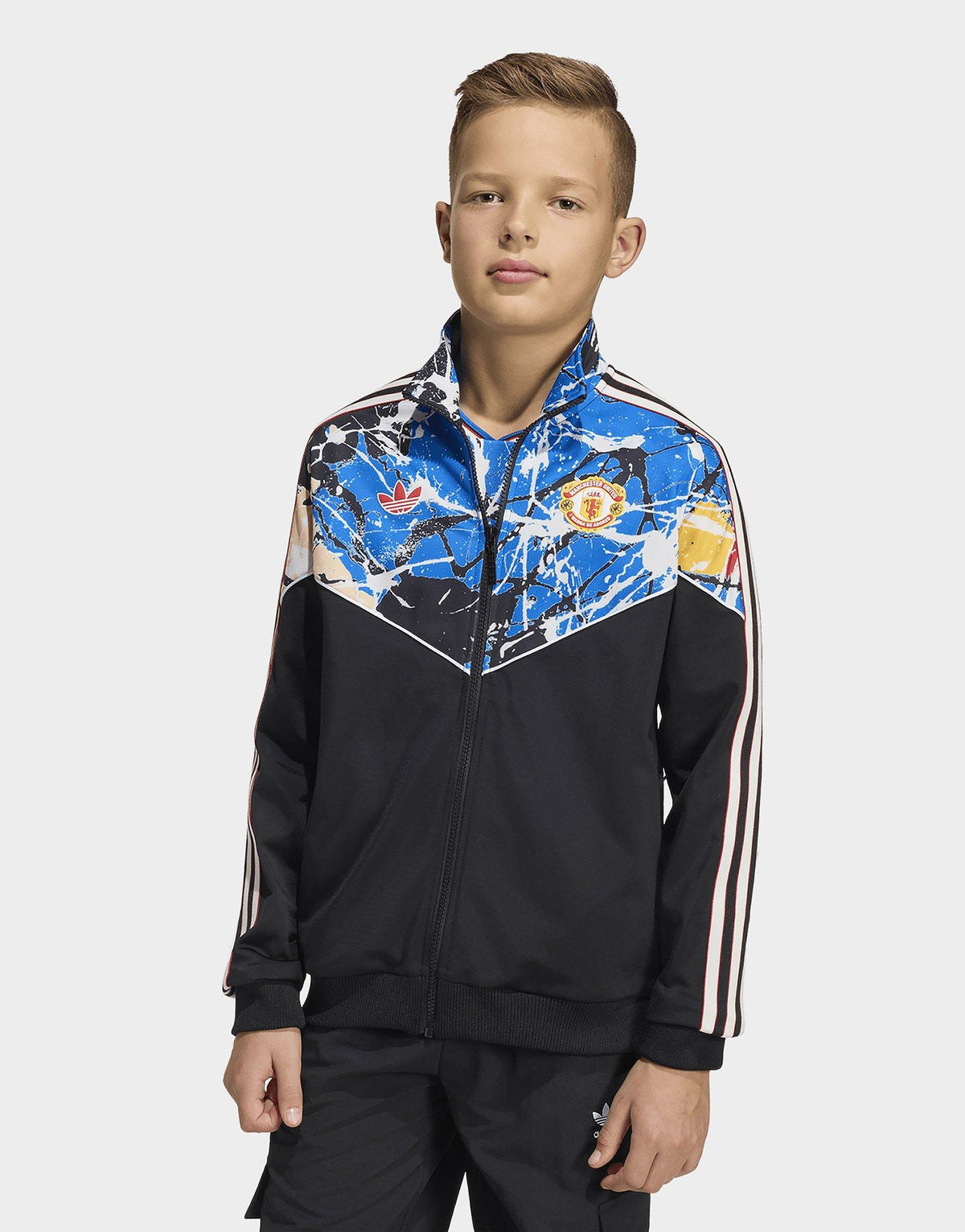 Stone Roses Top Black adidas Manchester United x The Stone Roses Track Top Jnr - JD ...