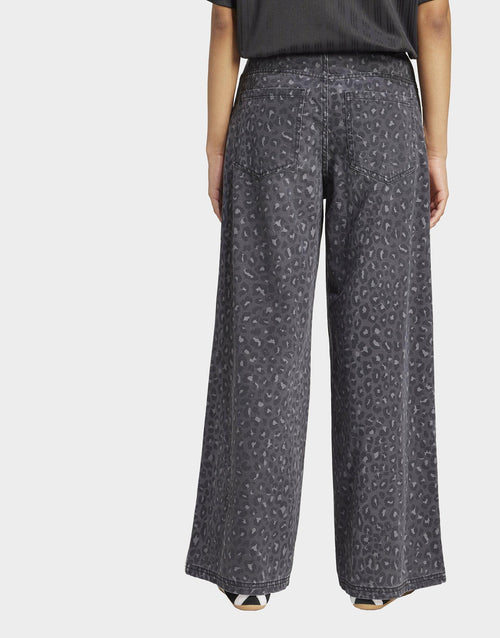 Leopard Print Denim Jeans