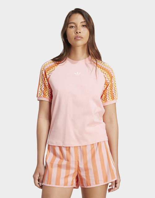 3-Stripes Crochet Cali T-Shirt