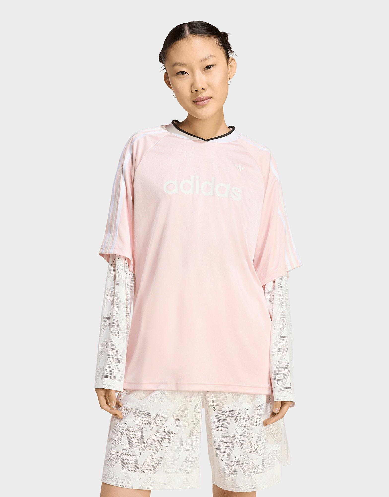 Pink adidas Lace Long-Sleeve Jersey - JD Sports Malaysia