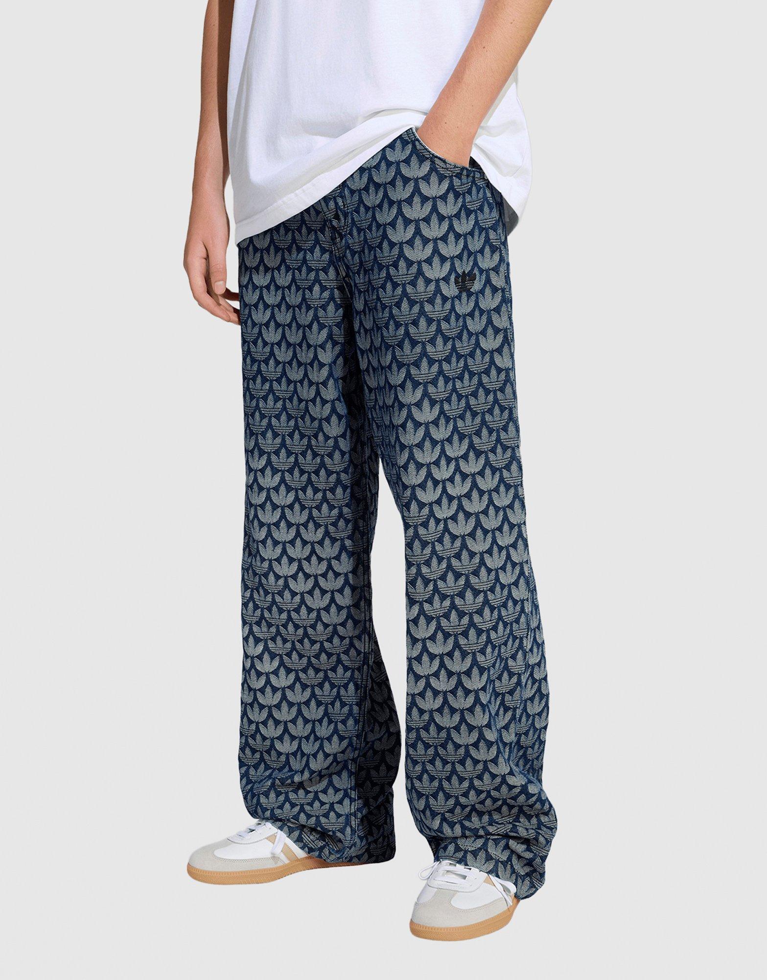 Denim Loose Monogram Pants