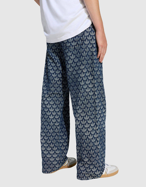 Denim Loose Monogram Pants