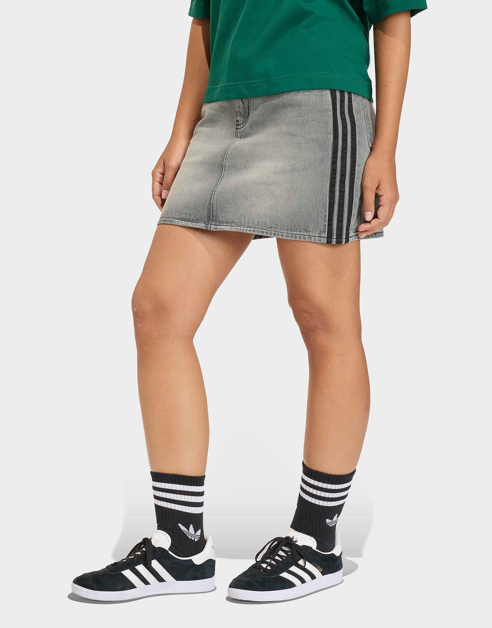 3 Stripes Denim Skirt