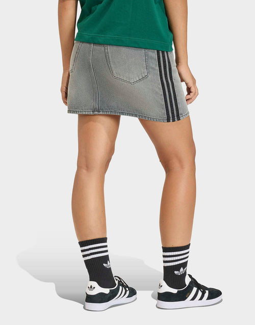 3 Stripes Denim Skirt