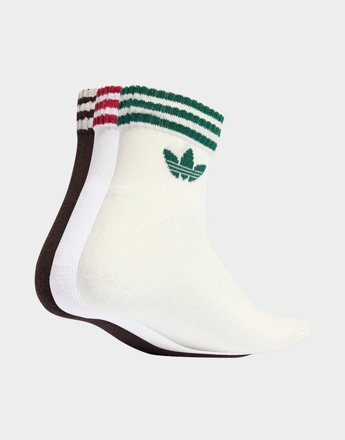 3-Stripes Ankle Socks 3 Pairs