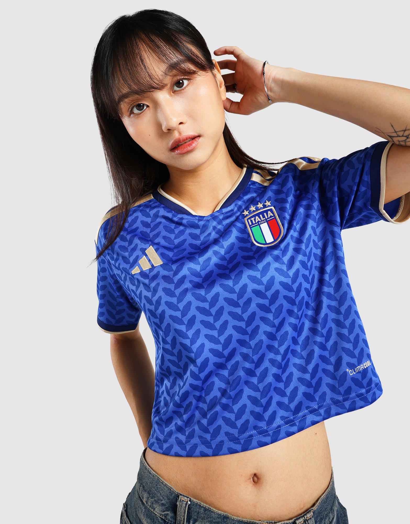 Italy 26 Home Replica Cropped Jersey