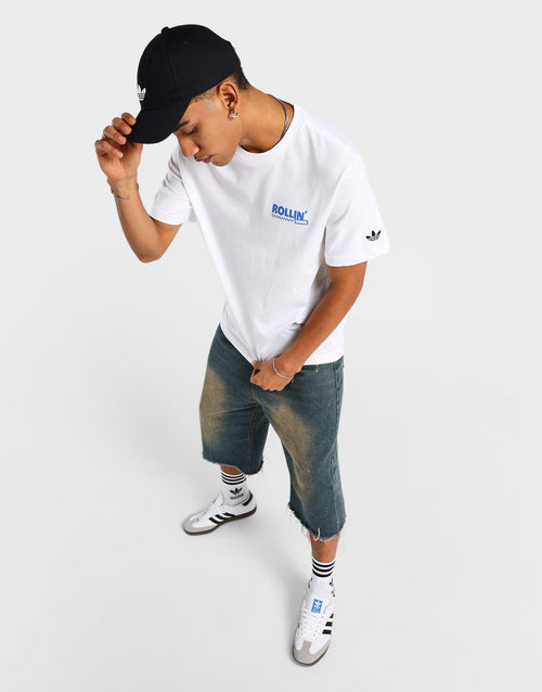 White adidas SMU GFX T-Shirt (Unisex) JD Sports Malaysia