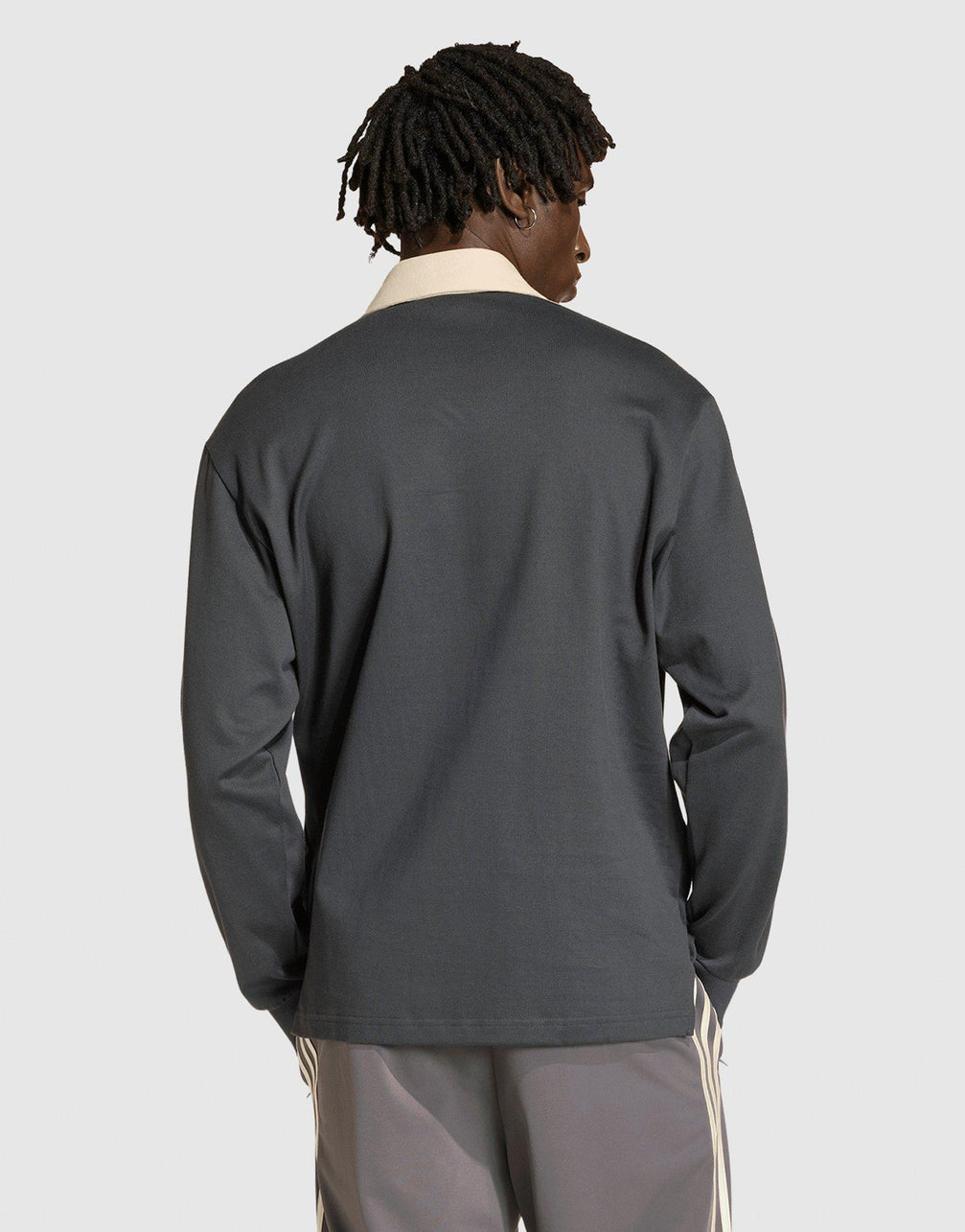 Grey adidas 3-Stripes Rugby Polo - JD Sports Malaysia