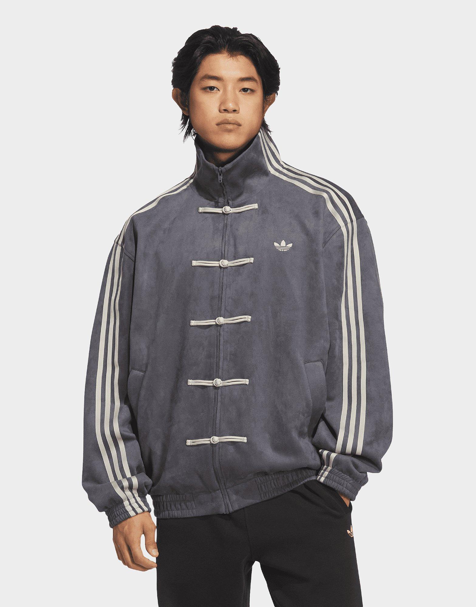 Grey adidas New Chinese Style Track Top (Unisex) - JD Sports Malaysia