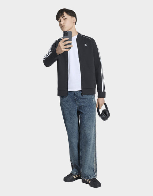 Firebird Loose Denim Track Pants Junior's