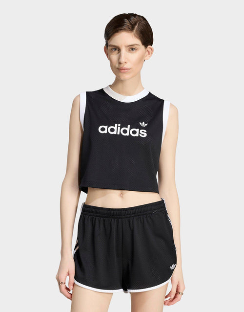 Lineaer Mesh Tank Top