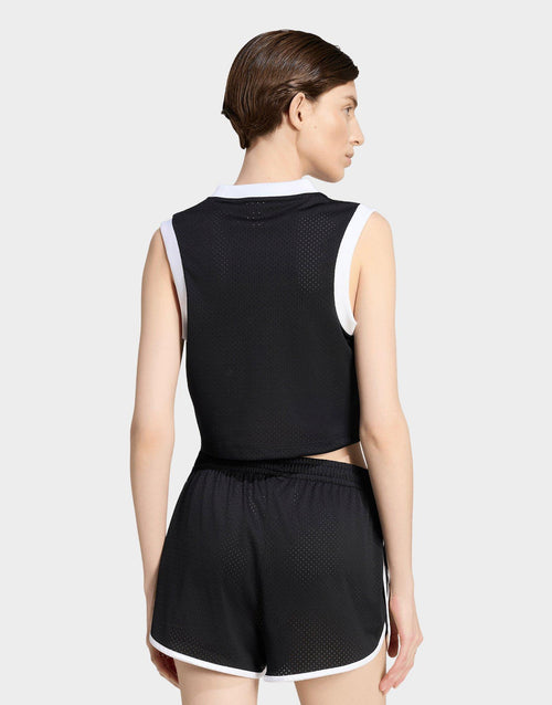 Lineaer Mesh Tank Top