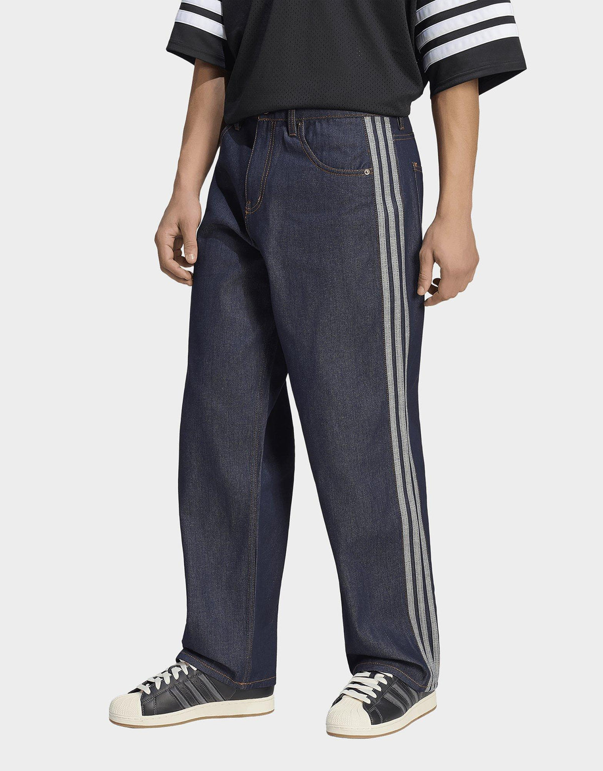 Firebird Adicolor Denim Jeans Mid-Rise Straight Leg
