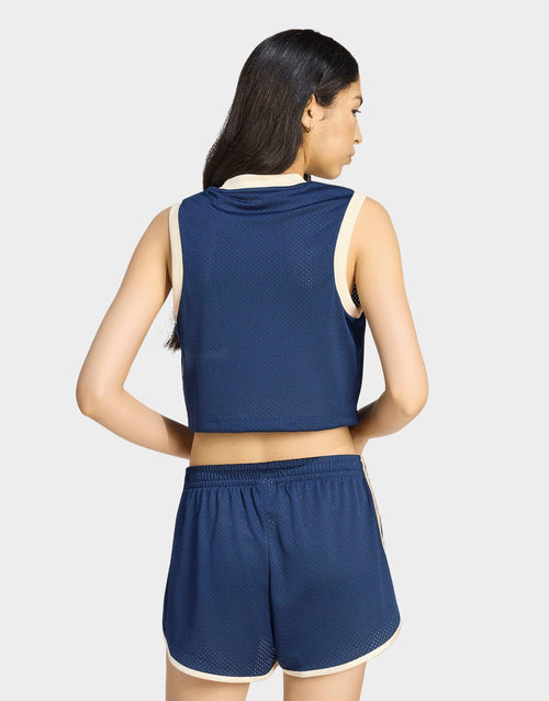 Linear Mesh Tank Top