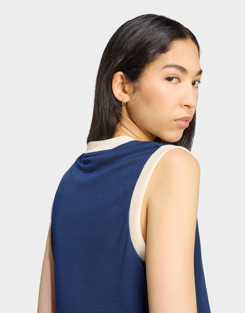 Linear Mesh Tank Top