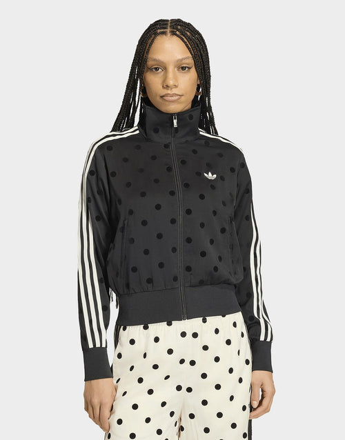 Satin Polka Dots Track Top