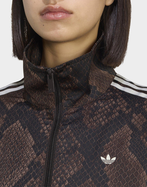 Satin Snake Print Firebird Track Top