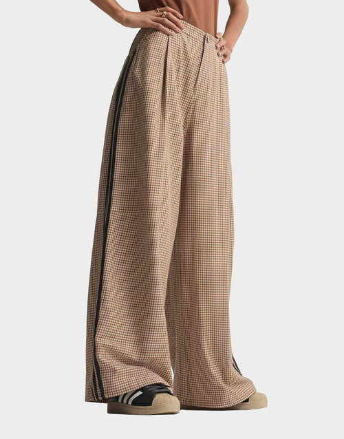 3-Stripes Checks Loose Track Pants