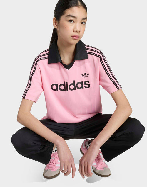 Loose Pinstripe Polo Shirt Junior's