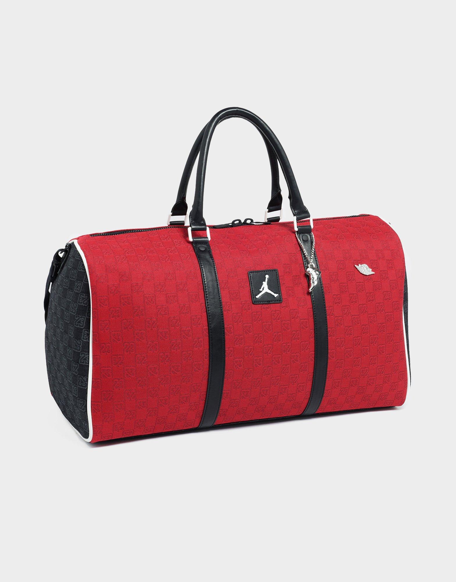 バッグ JORDAN BRAND Jam Monogram Duffle Bag Red Jordan Jam Monogram Duffle Bag - JD Sports Malaysia