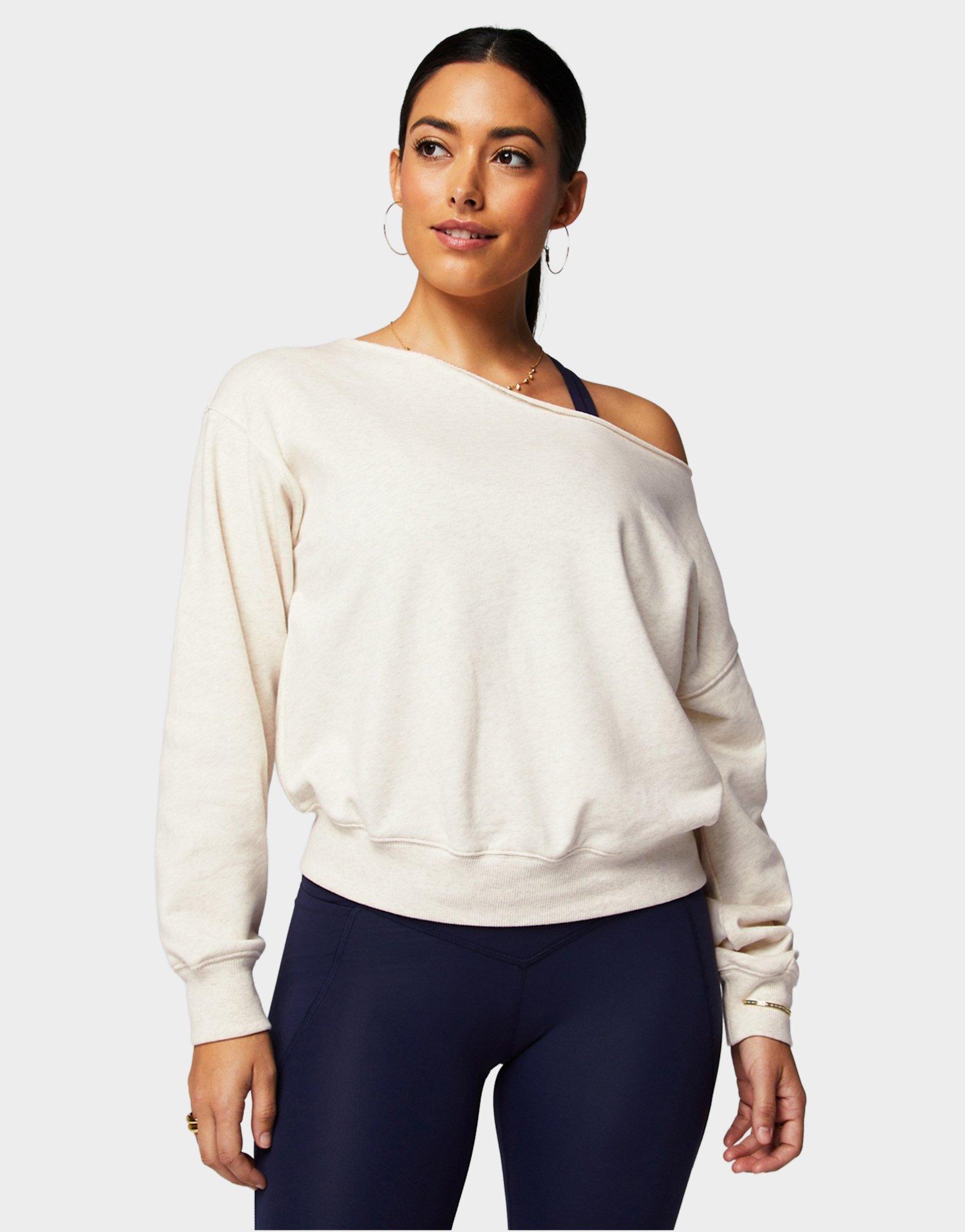 Year Round Terry Off Shoulder Sweatshirt