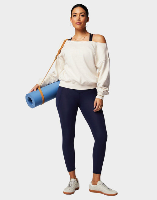 Year Round Terry Off Shoulder Sweatshirt