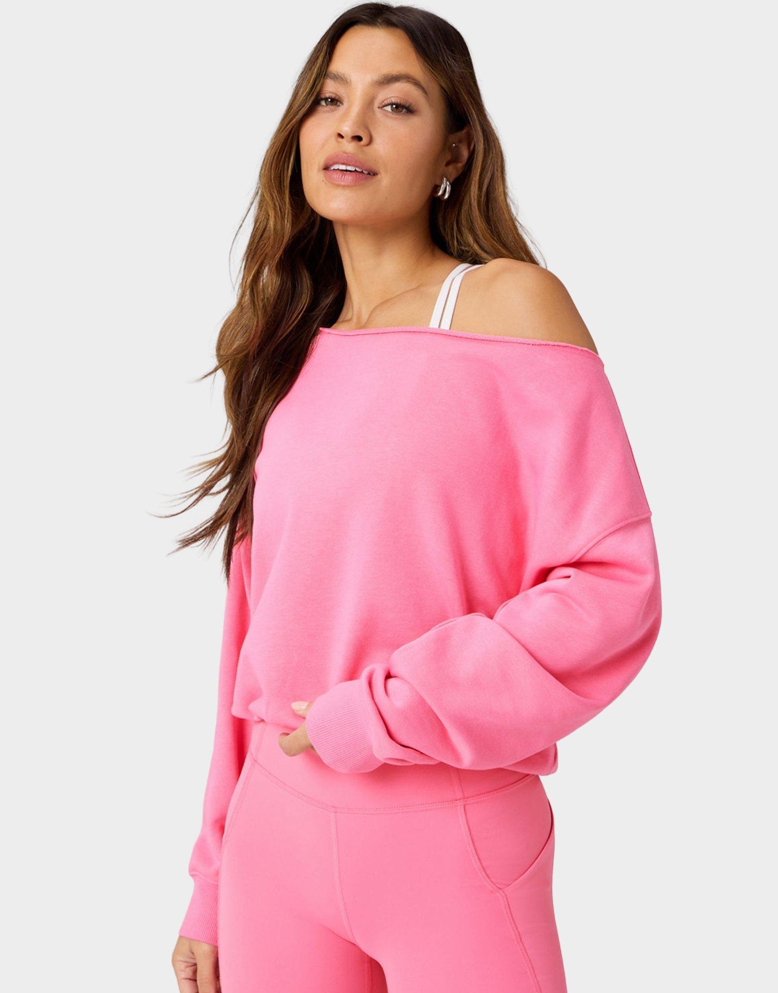 Year Round Terry Off Shoulder Sweatshirt