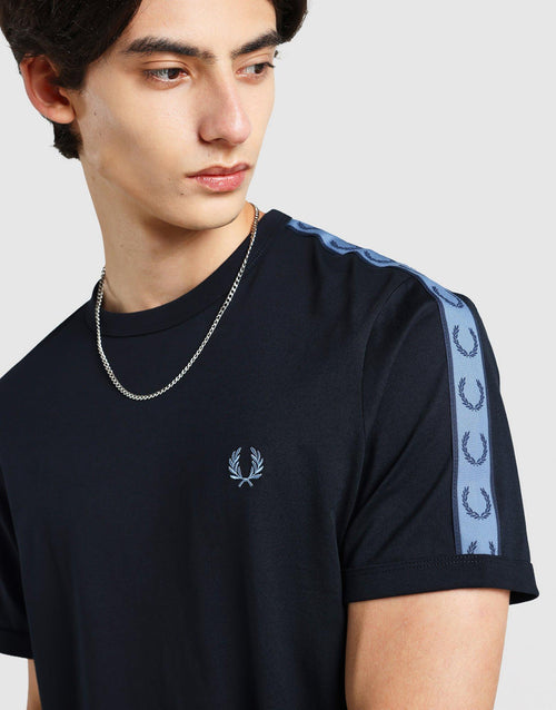 Contrasting Tape Ringer T-Shirt